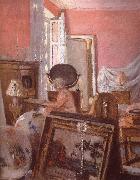 Edouard Vuillard Mrs Black searle in her room oil painting artist